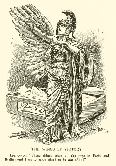 The Wings of Victory (gravering) av Bernard (after) Partridge