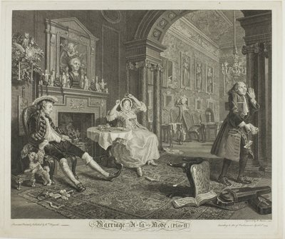 Plate to, fra Marriage a la Mode av Bernard Baron