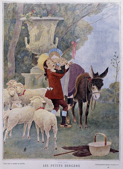 Little Shepherds - Av Boutet de Monvel, begynnelsen av det 20. århundre. av Bernard Boutet de Monvel