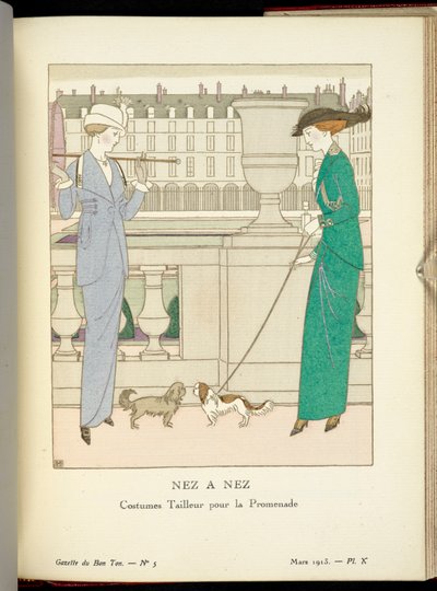 "Nez til Nez" av Bernard Boutet de Monvel