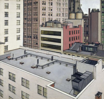 Roofs of New York, ca. 1930 (olje på lerret) av Bernard Boutet de Monvel