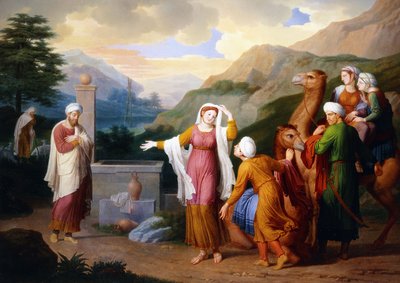 Rebecca ved brønnen, 1824 av Bernard Duvivier