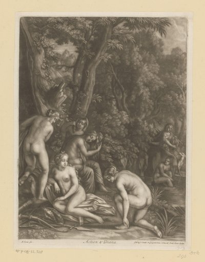 Actaeon og Diana Actaeon og Diana (tittel på objekt) av Bernard Lens (I)