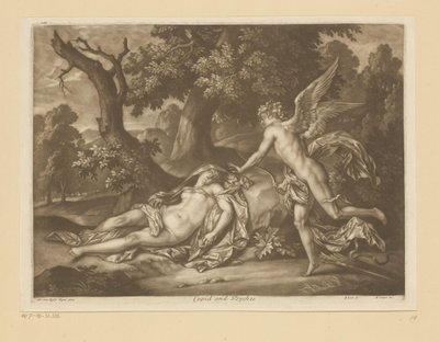 Cupido en Psyche Amor og psyke (tittel på objekt) av Bernard Lens (II)