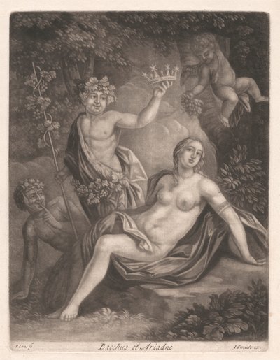Bacchus og Ariadne av Bernard Lens