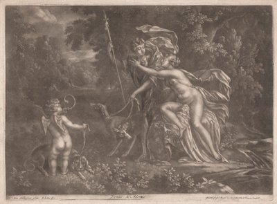 Venus og Adonis av Bernard Lens