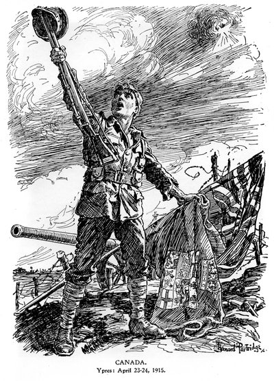Canada, Ypres, 23.–24. april 1915, 1920 av Bernard Partridge