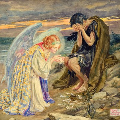 Det er klokere å være god enn dårlig [Illustrasjon for Punch] av Bernard Partridge