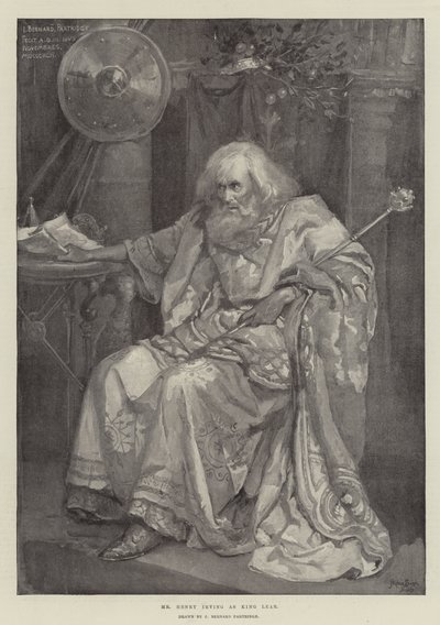 Mr Henry Irving som kong Lear av Bernard Partridge