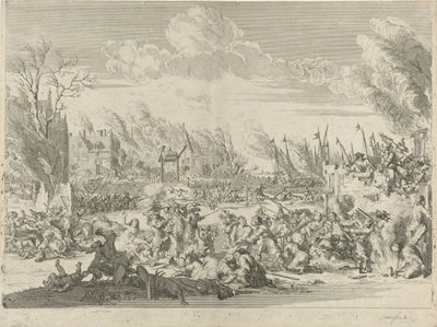 Franske grusomheter i Bodegraven og Zwammerdam, 1672 av Bernard Picart (workshop of)