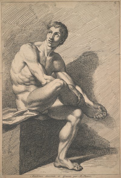 Akademi tegnet og gravert av B. Picart av Bernard Picart