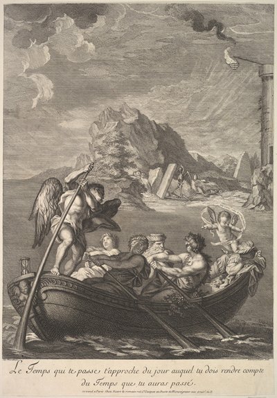 Allegory of Time, 1690-1733. av Bernard Picart