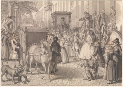 Begynnelsen på et bryllupsfølge for et luthersk par av Bernard Picart