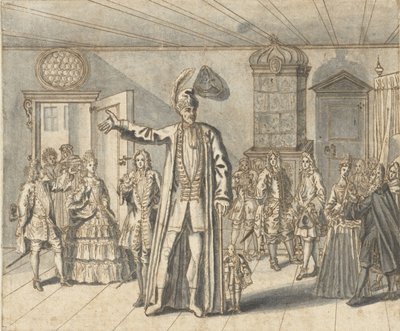 Kjempen Cajanus i Haarlem av Bernard Picart