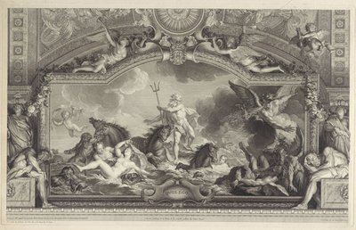 Neptun roer bølgene Quos Ego (tittel på objekt) av Bernard Picart