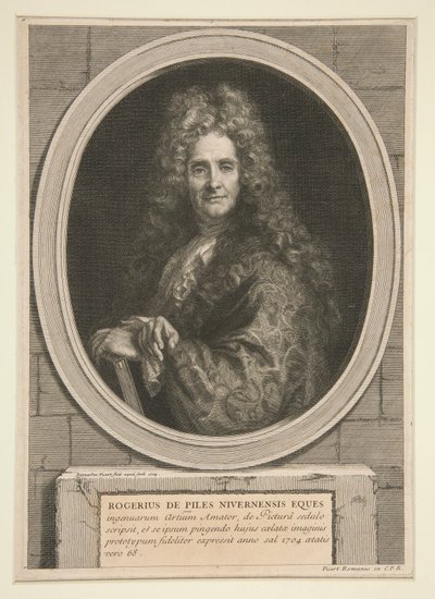 Portrett av Roger de Piles av Bernard Picart