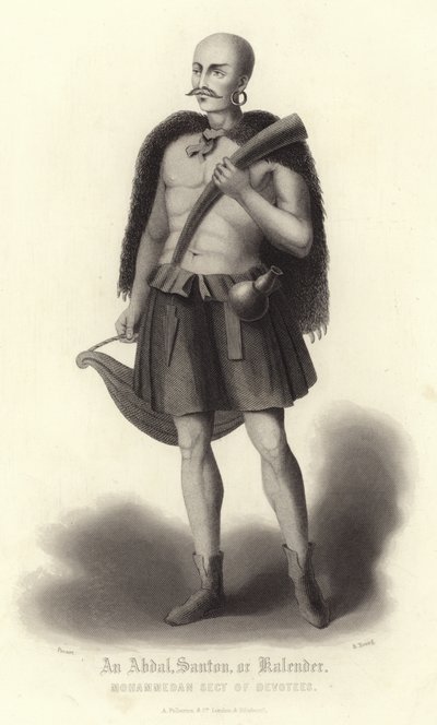 Portrett av en Abdul, Santon eller Kalender av Bernard Picart