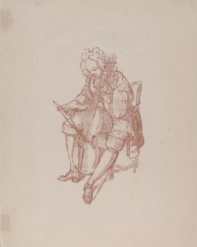 Bassfiolspilleren, 1707 av Bernard Picart