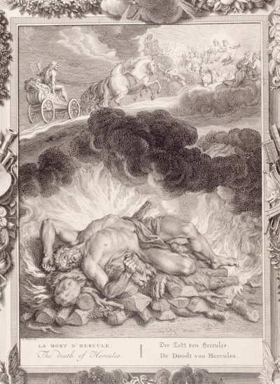 Herkules død, 1731 av Bernard Picart