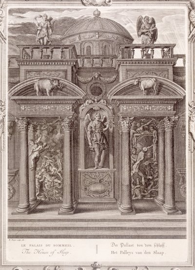 Søvnens hus, 1731 av Bernard Picart