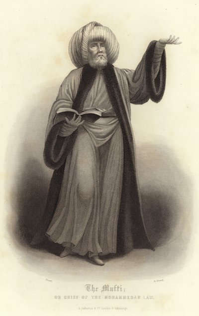 Muftien eller sjefen for den muhammedanske loven av Bernard Picart