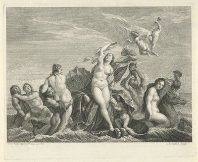Triomf van Galatea av Bernard Picart