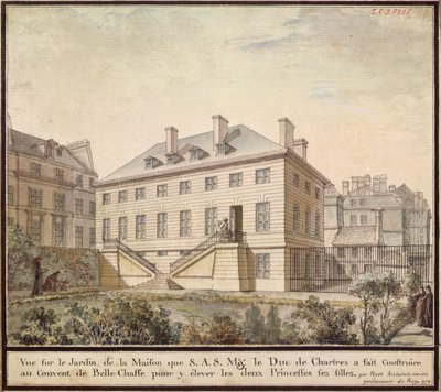 Paviljongen ved Bellechasse, 1778 (wc på papir) av Bernard Poyet