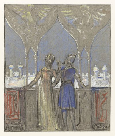 Par ser over orientalsk by av Bernard Willem Wierink (signed by artist)