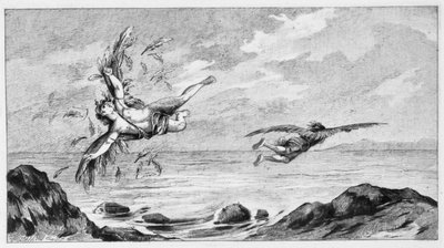 Ikaros og Daedalus, 1887 av Bernard de Montfaucon