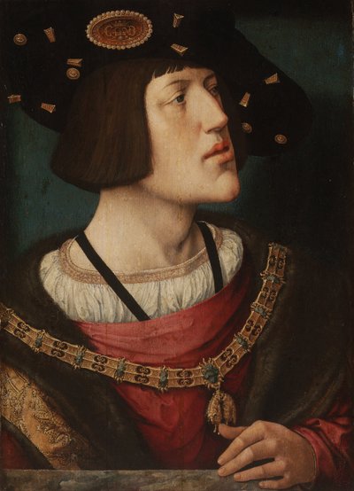 Portrett av Karl V av Spania 1500-1558, 1519 av Bernard van Orley