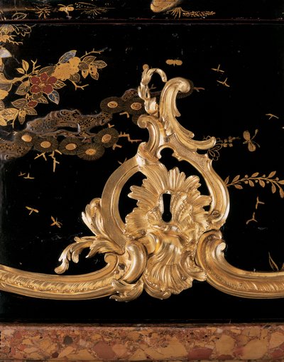 Kommode, ca. 1745 (ormolu-montert japansk lakk og ebonisert tre) av Bernard van Risenburgh II