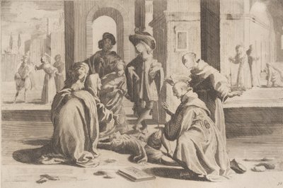 Episode 25: I Roma helbreder Saint Bernardino en syk ung mann, Episode 26: Saint Bern..., 1610-39. av Bernardino Capitelli