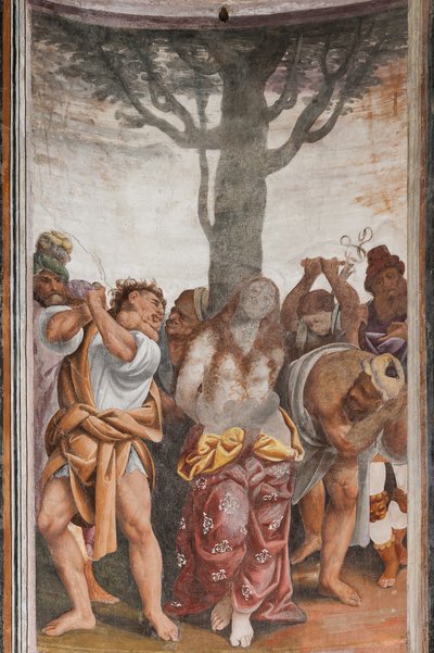 Detalj av The Martyrdom of Saint Catherine (fresco) av Bernardino Lanino