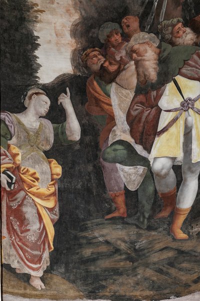 Detalj av The Martyrdom of Saint Catherine (fresco) av Bernardino Lanino