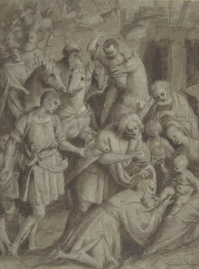 The Adoration of the Magi, 1553. av Bernardino Lanino