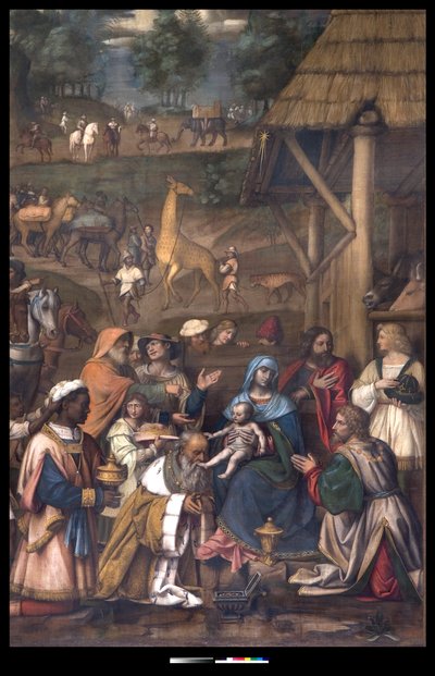 Tilbedelse av magiene, 1513 av Bernardino Luini
