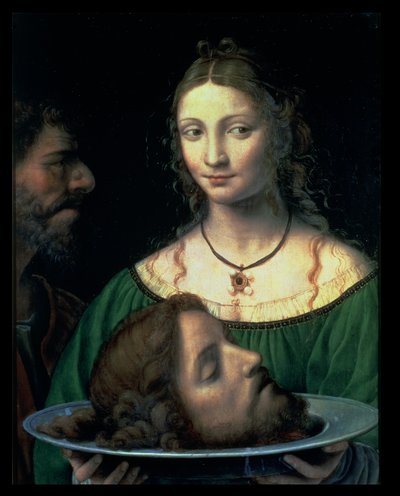 Salome med hodet til døperen Johannes, ca. 1525-30 (panel) av Bernardino Luini
