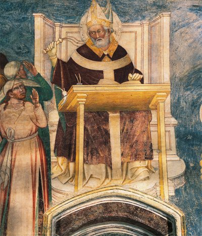 St Ambrosius, av Bernardino Luini (ca 1480-1532) av Bernardino Luini