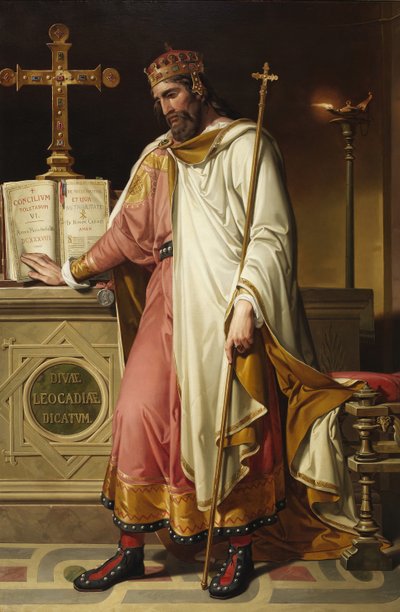 Chintila, vestgotisk konge, 1855 av Bernardino Montañés Pérez