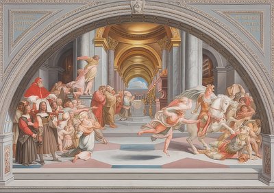 Utvisning av Heliodor av Bernardino Nocchi