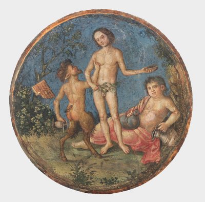 Bacchus, Pan og Silenus, ca. 1509 av Bernardino Pinturicchio