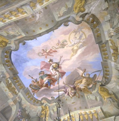 Allegori om tiden, ca. 1760 av Bernardino and Galliari Galliari