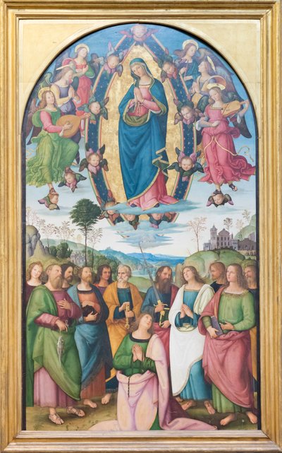 Jomfru Marias antagelse av Bernardino di Betto (& studio) Pinturicchio