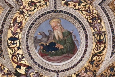 St John the Evangelist, detalj av The Four Evangelists (fresco av Bernardino di Betto Pinturicchio