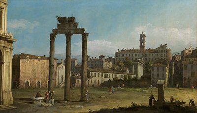 Forumets ruiner, Roma av Bernardo Bellotto