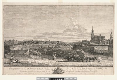 Utsikt over Dresden av Bernardo Bellotto