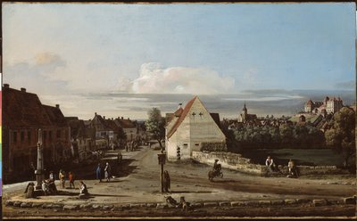 Utsikt over Pirna med festningen Sonnenstein, 1755-65 av Bernardo Bellotto