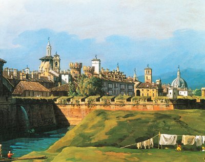 Utsikt over Torino fra siden av Royal Garden av Bernardo Bellotto