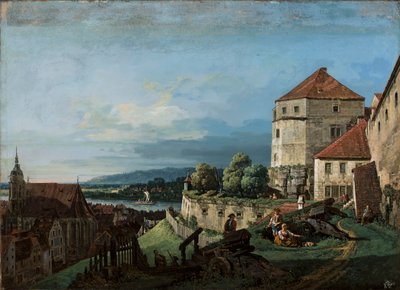 Utsikt over Pirna i Sachsen av Bernardo Bellotto