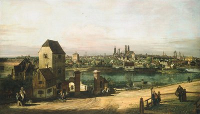 Utsikt over München av Bernardo Bellotto and Workshop